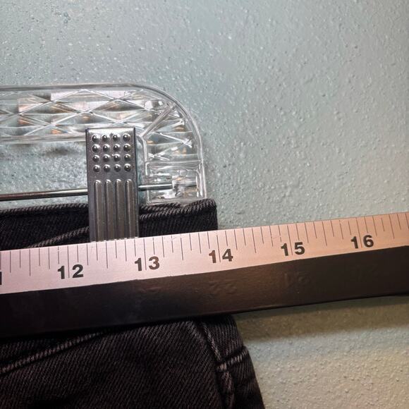 Pistola Women's High Rise Seam Detail Flare Jeans Size 27 Black Denim - Picture 5 of 10